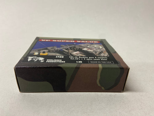 Verlinden Productions 1:35 Cal .50 Machine guns 4 complete Cal. 50's + spare ammo boxes 1729