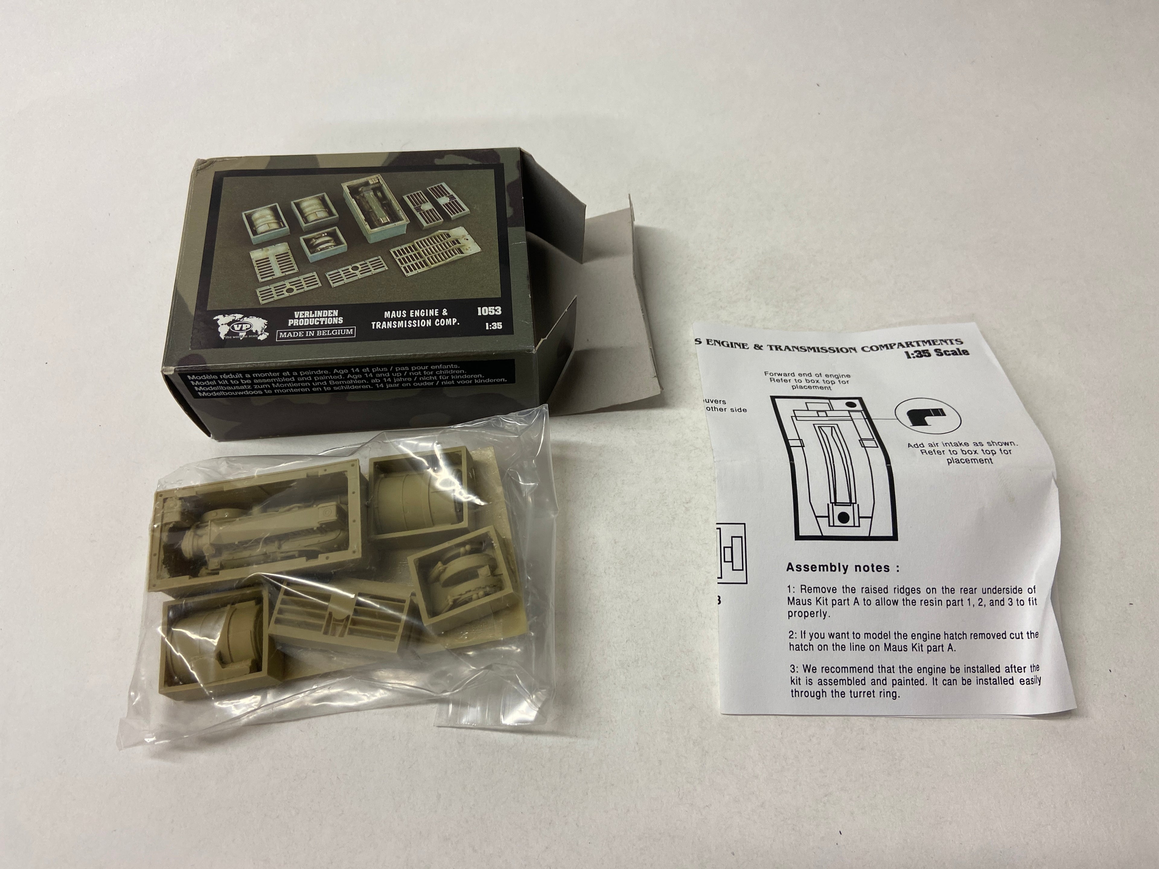 Verlinden Productions 1:35 Maus Engine & Transmission Compartment 1053