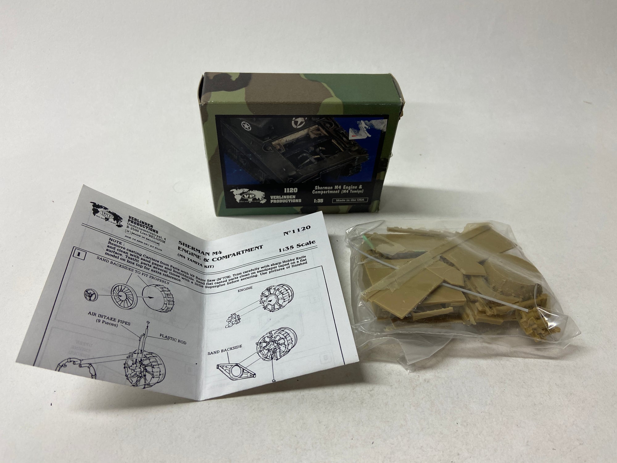 Sherman M4 Engine & Compartment (M4 Tamiya)
