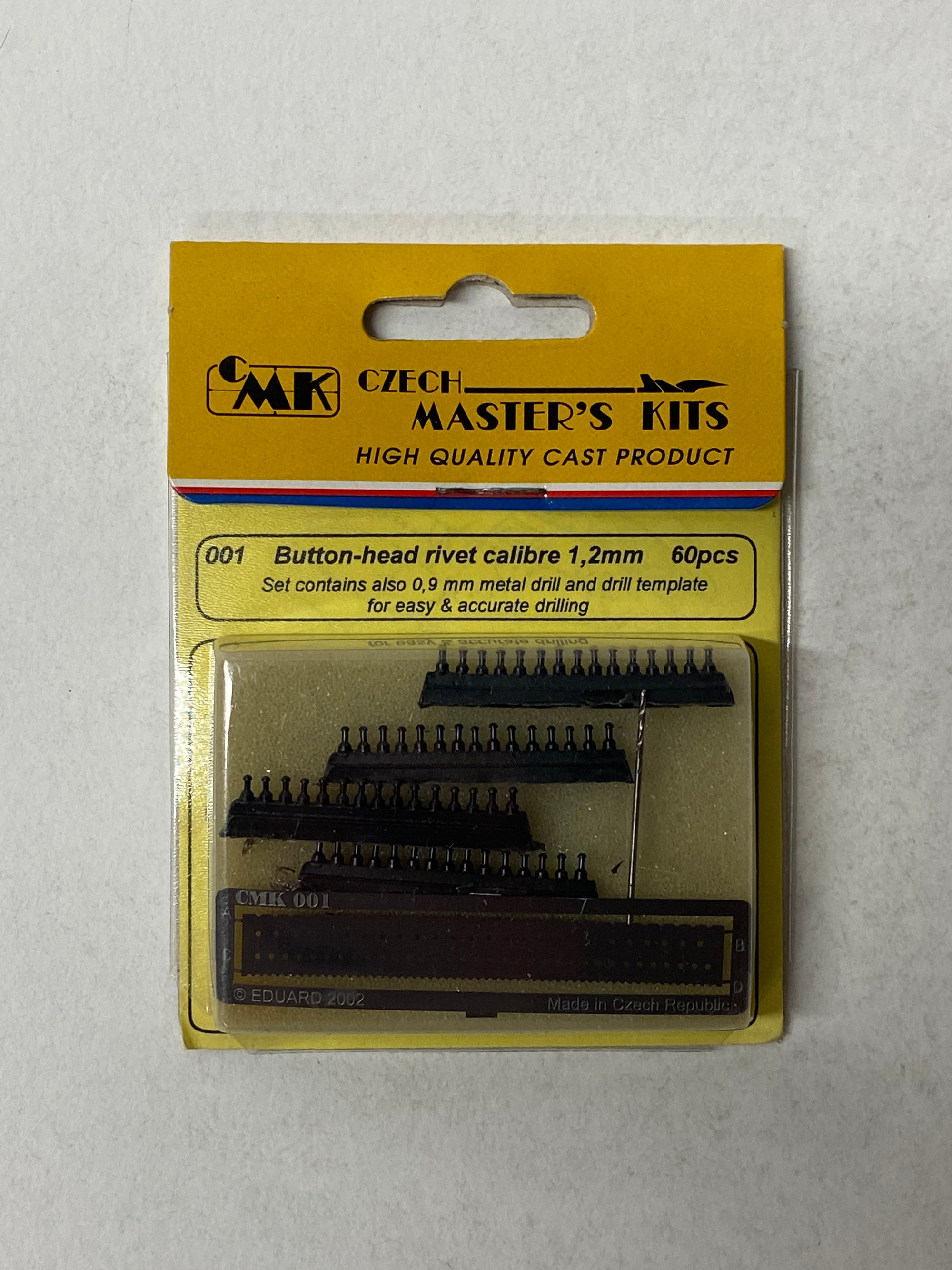 Button-head rivet calibre 1,2mm 60 pcs