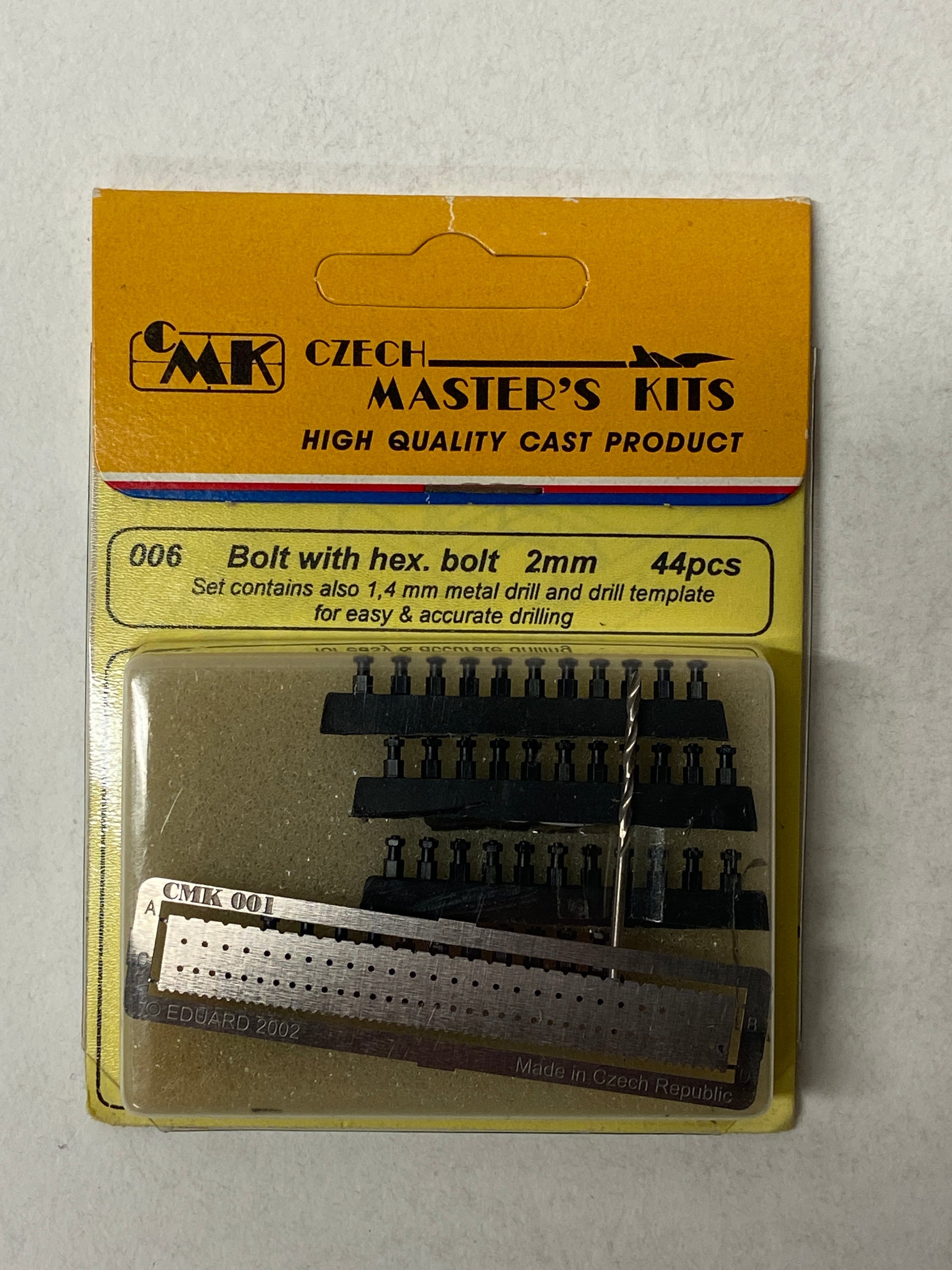 Bolt with hex. Bolt 2mm 44 pcs