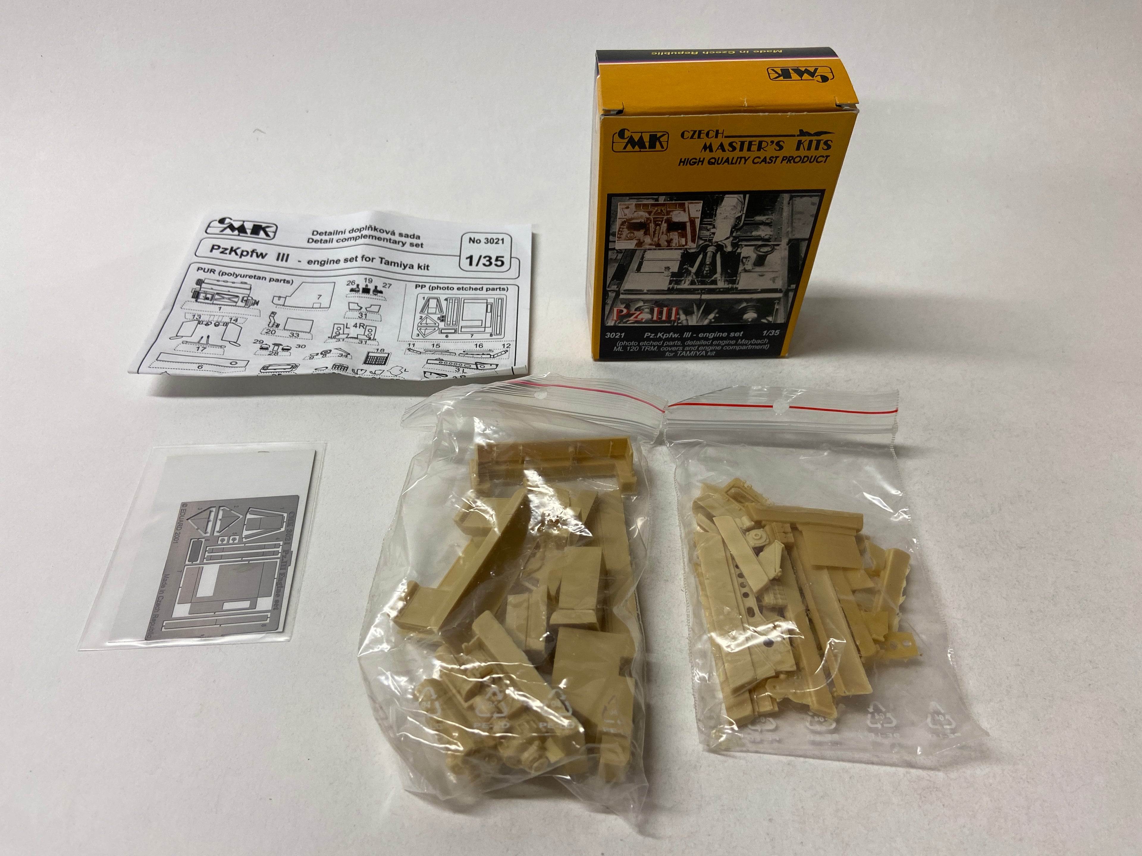 CMK 1:35 Pz.Kpfw. III - engine set 3021