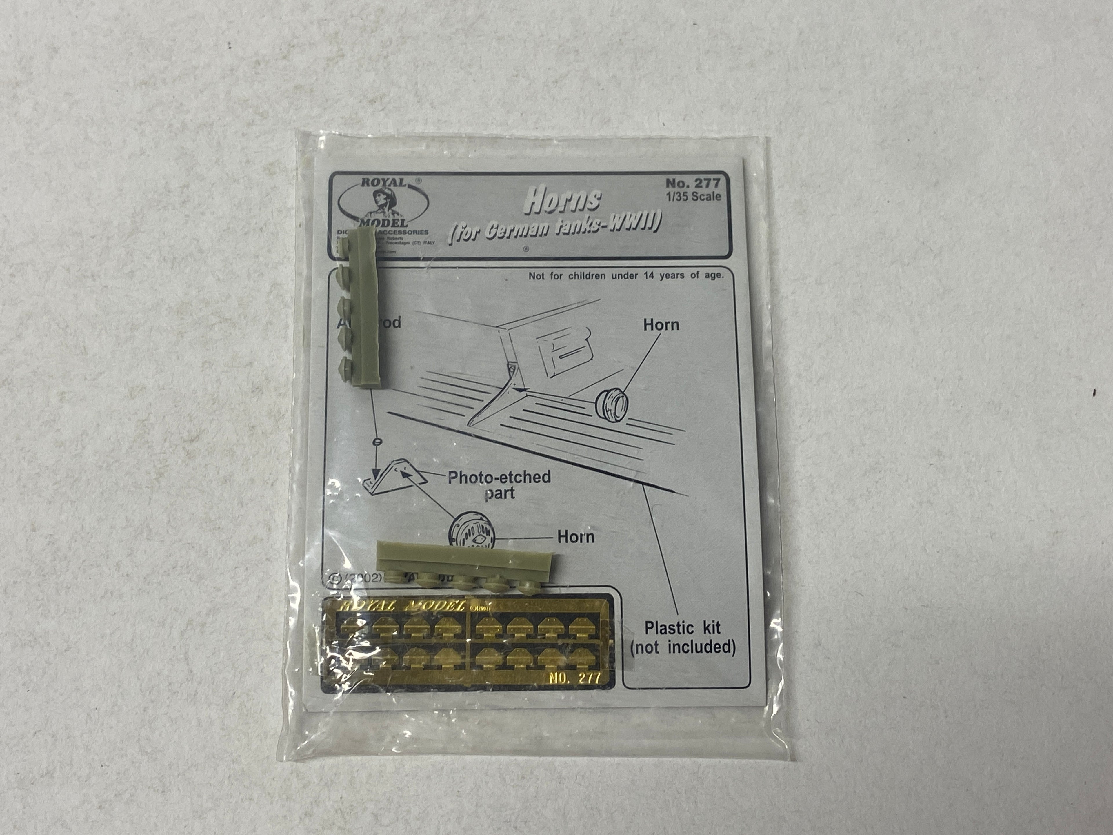 Royal Model 1:35 Horns (for German tanks-WWII) 277