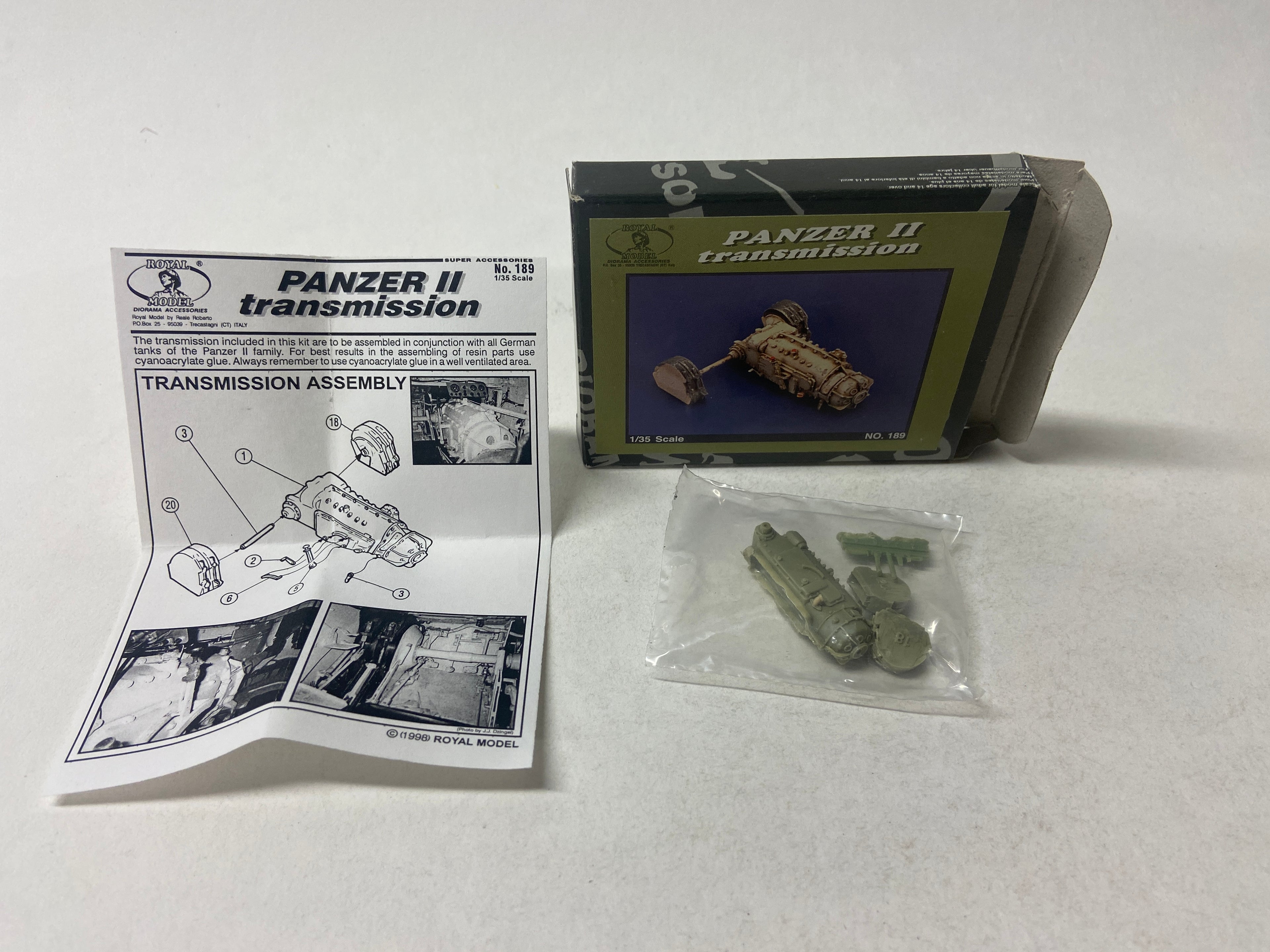 Royal Model 1:35 Panzer II transmission 189