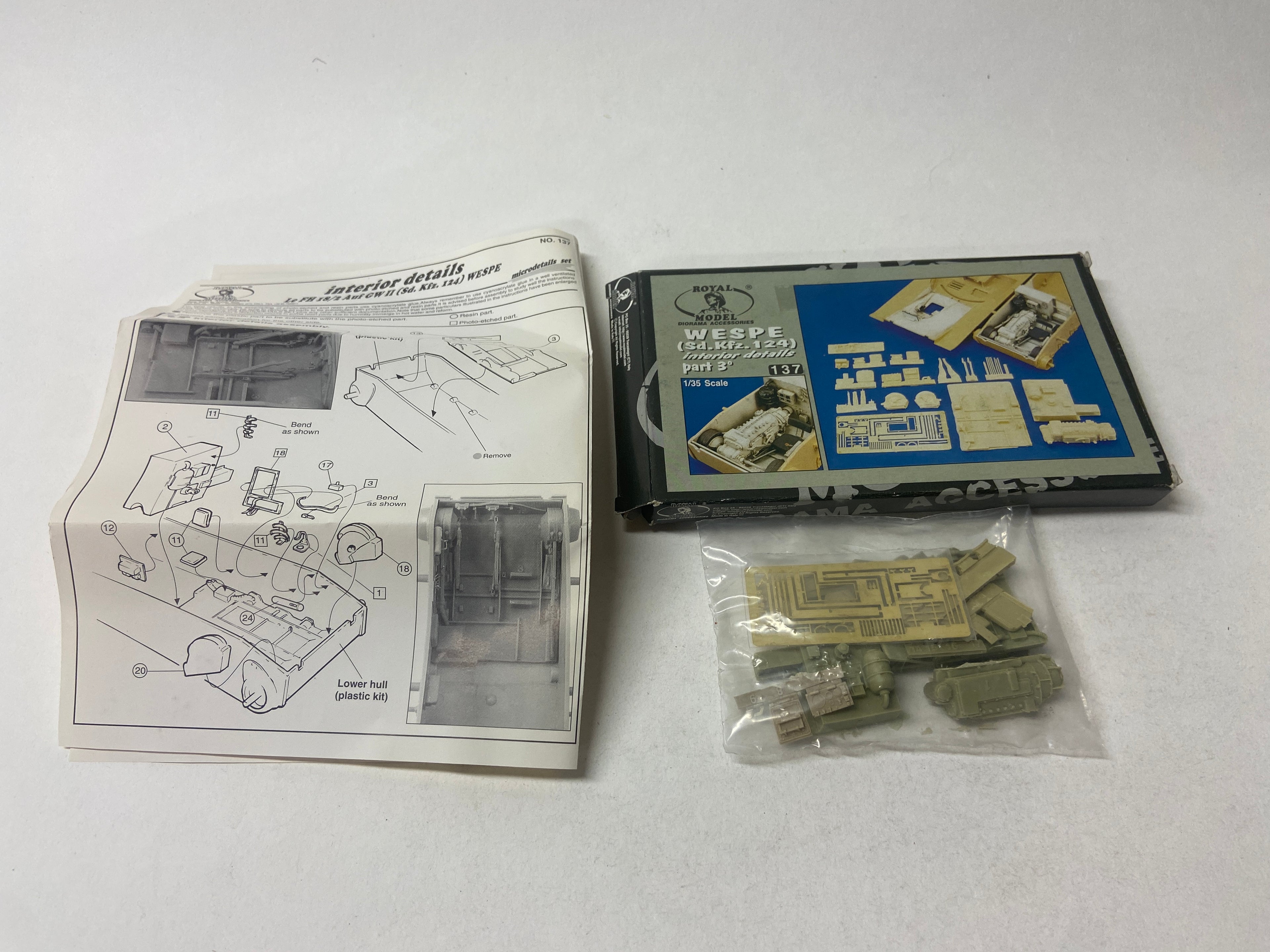 Royal Model 1:35 Wespe (Sd.Kfz. 124) Interior details Part 3 137