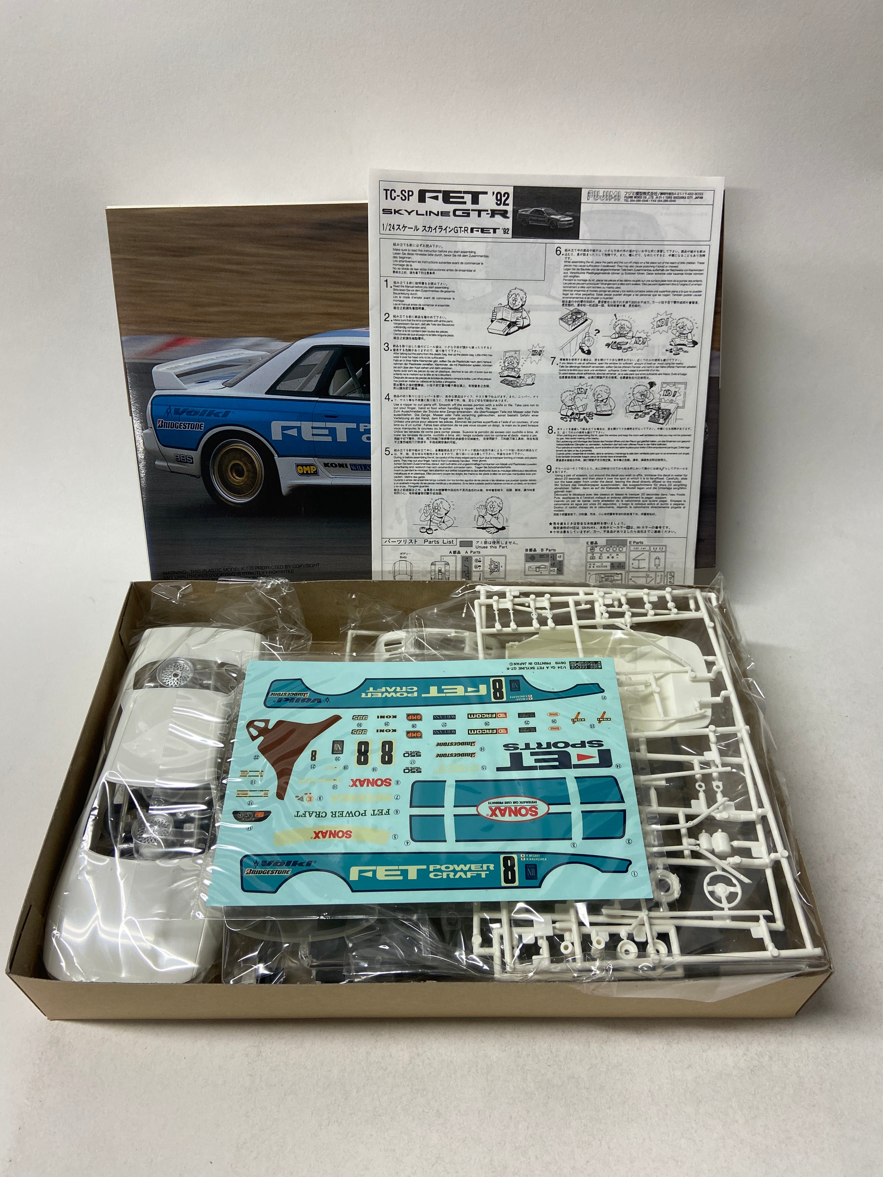 Fujimi 1:24 FET '92 Skyline GT-R Group A Racing Car Versoin 06230