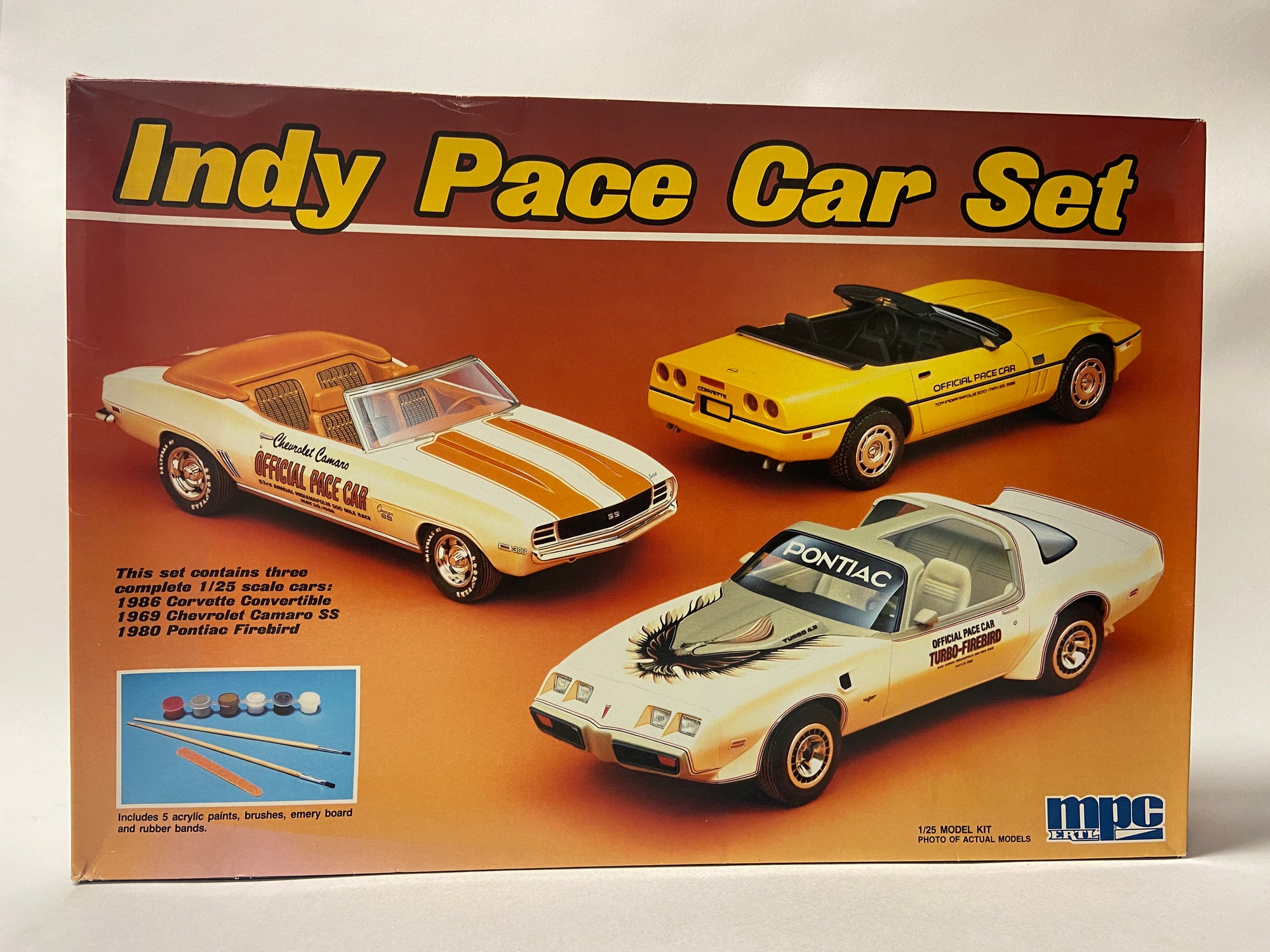 Indy Pace Car Set (1969 Chevrolet Camaro SS, 1986 Corvette, 1980 Firebird)