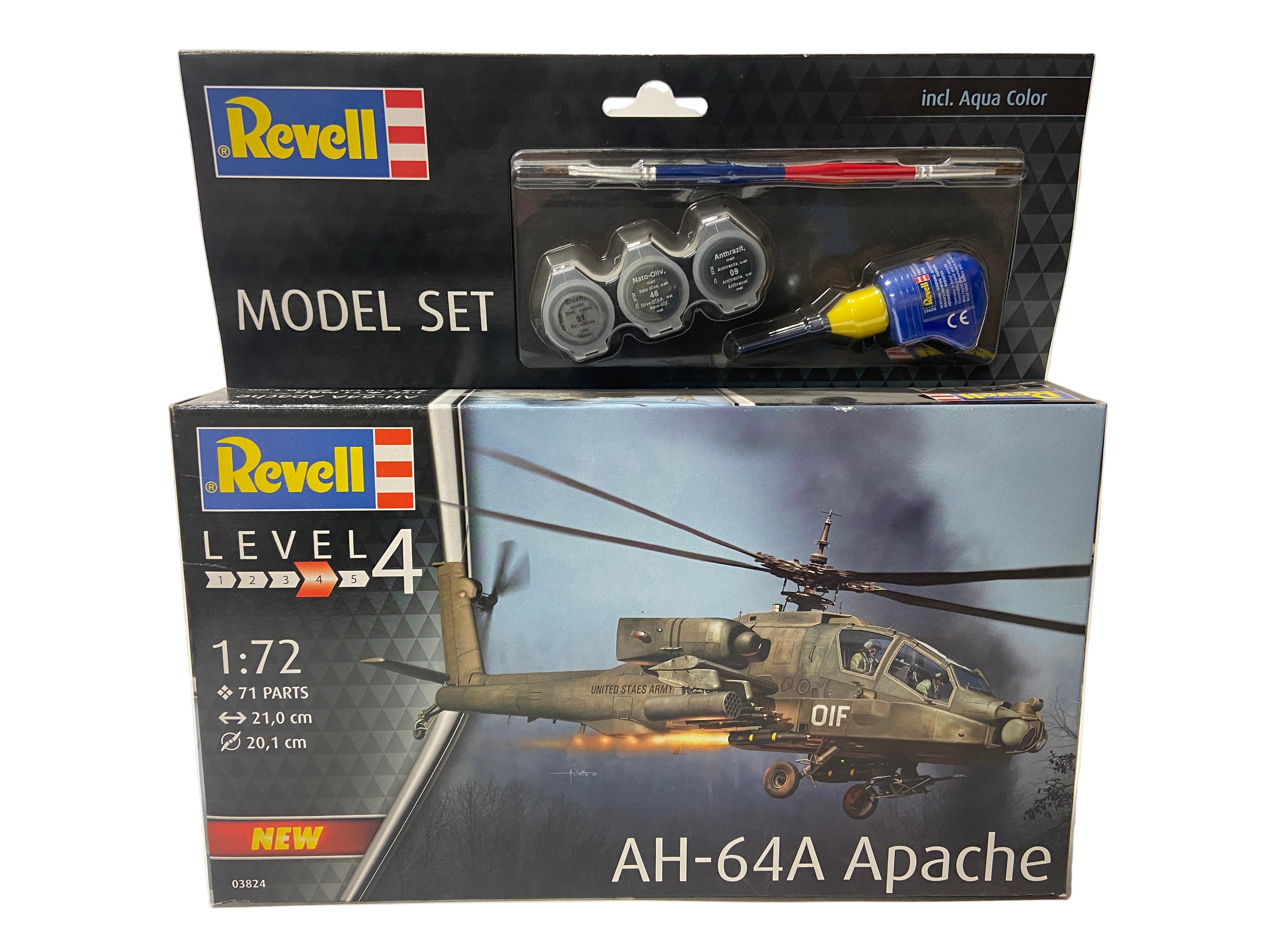 Revell 1:72 Revell 1:72 AH-64A Apache 03824