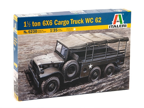 Italeri 1:35 1 1/2 ton 6x6 Cargo Truck WC 62 6230