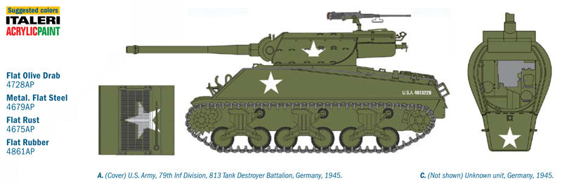 Italeri 1:35 90mm Gun Motor Carriage M36B1 6538