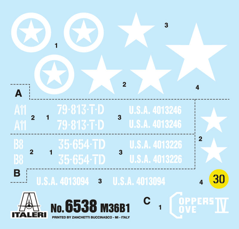Italeri 1:35 90mm Gun Motor Carriage M36B1 6538