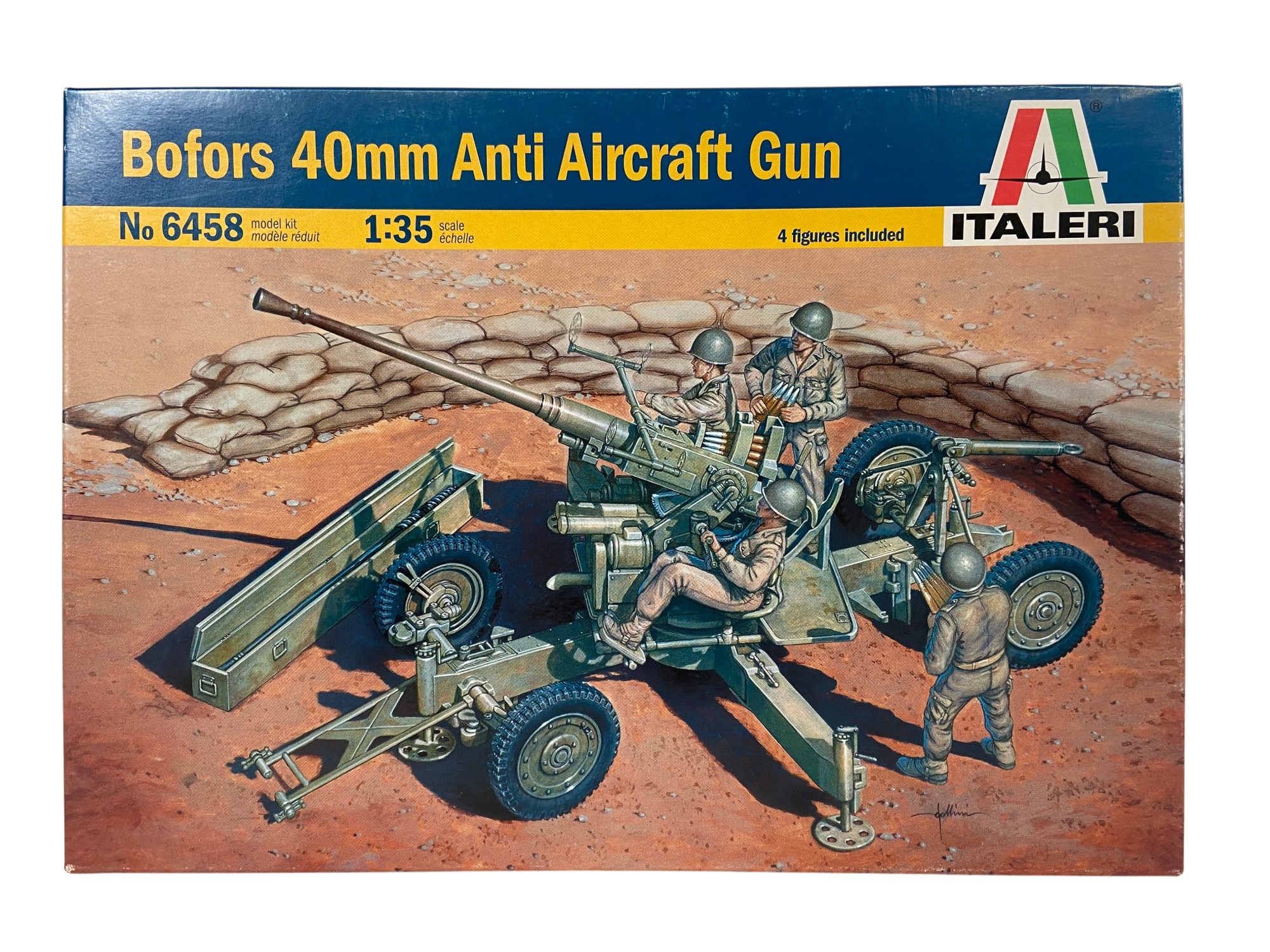 Italeri 1:35 Bofors 40mm Anti Aircraft Gun 6458