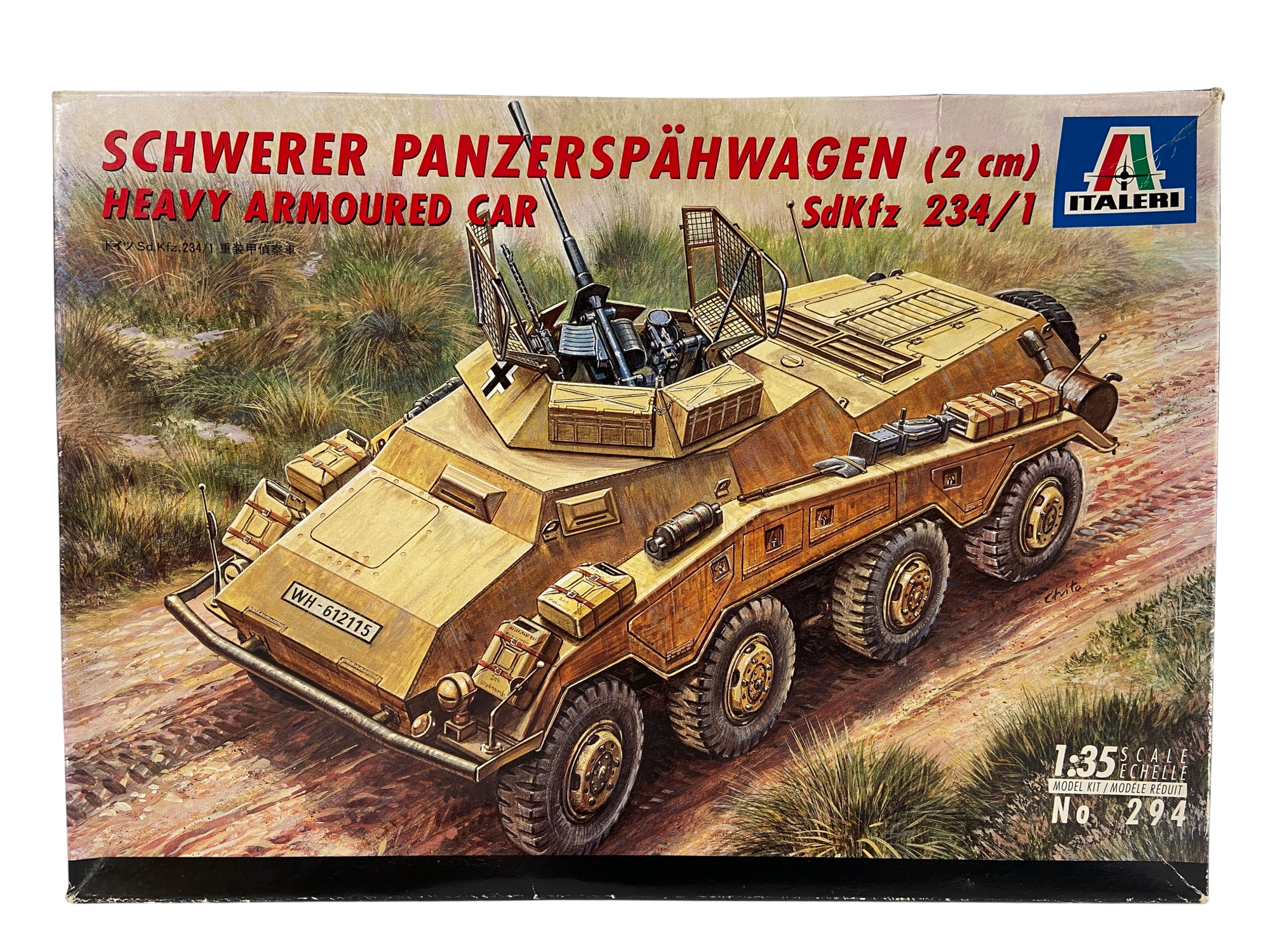 Italeri 1:35 Schwerer Panzerspähwagen SdKfz 234/1 incl. Aber upgrade set 294