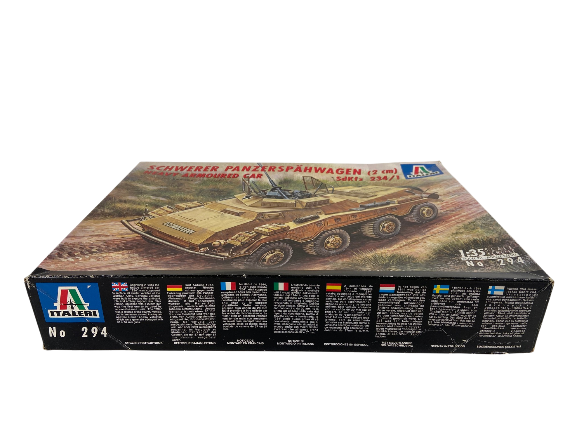 Italeri 1:35 Schwerer Panzerspähwagen SdKfz 234/1 incl. Aber upgrade set 294