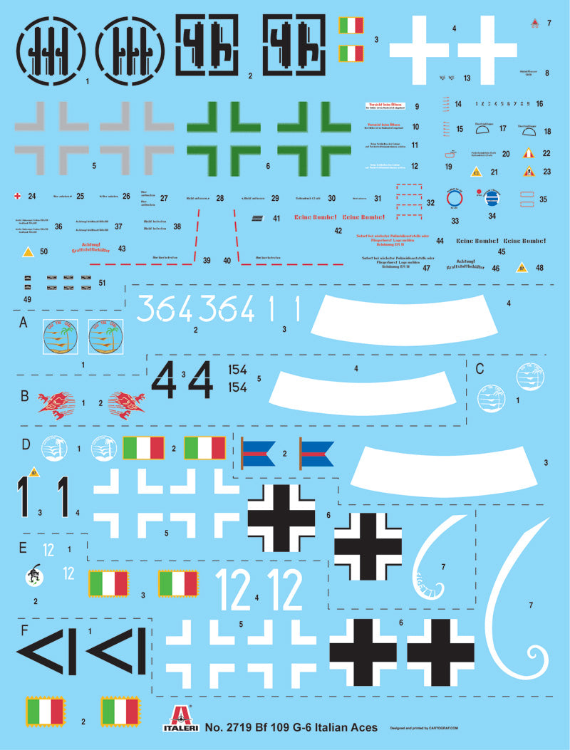 Italeri 1:48 Bf 109G-6 Italian Aces 2719