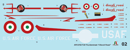 Italeri 1:48 F-84F Thunderstreak "i Diavoli Rossi" 2703