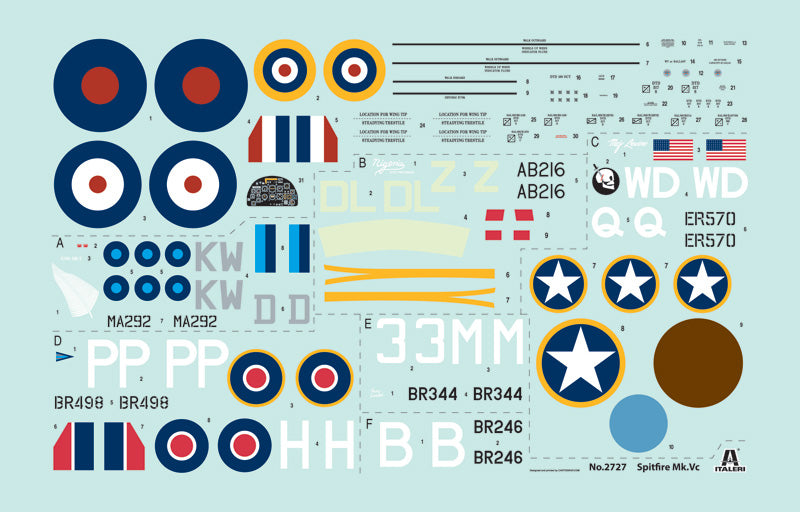 Italeri 1:48 Spitfire Mk.Vc 2727