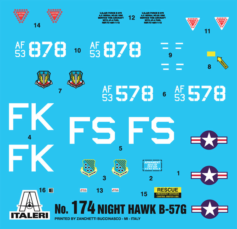 Italeri 1:72 B-57G Night Hawk 174