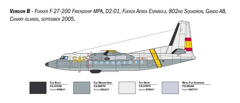 Italeri 1:72 Fokker F-27 Maritime Patrol 1455