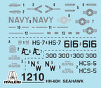 Italeri 1:72 HH-60H SeaHawk Combat Rescue Helicopter 1210