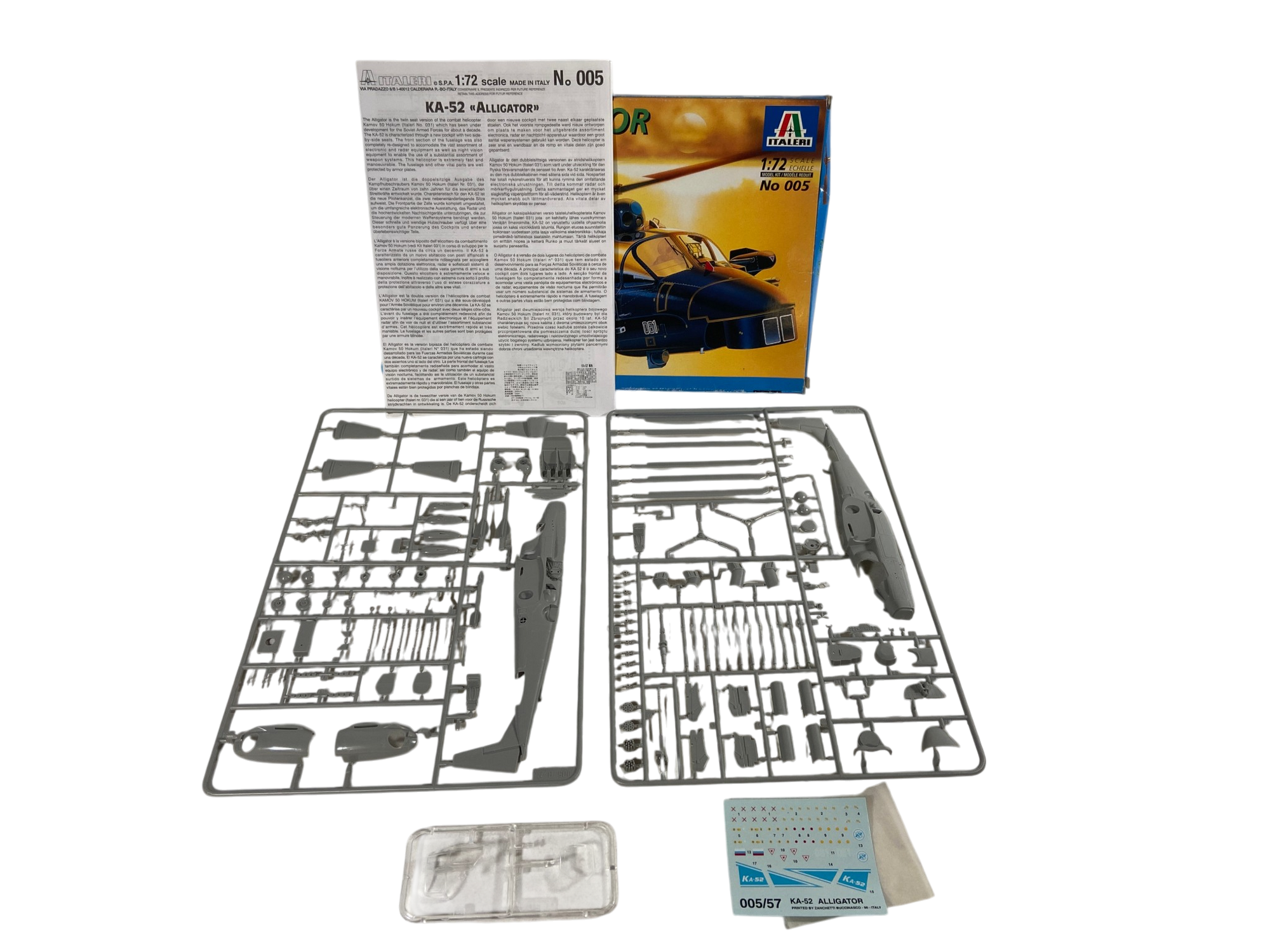 Italeri 1:72 KA-52 Alligator Russian Attack Helicopter 005