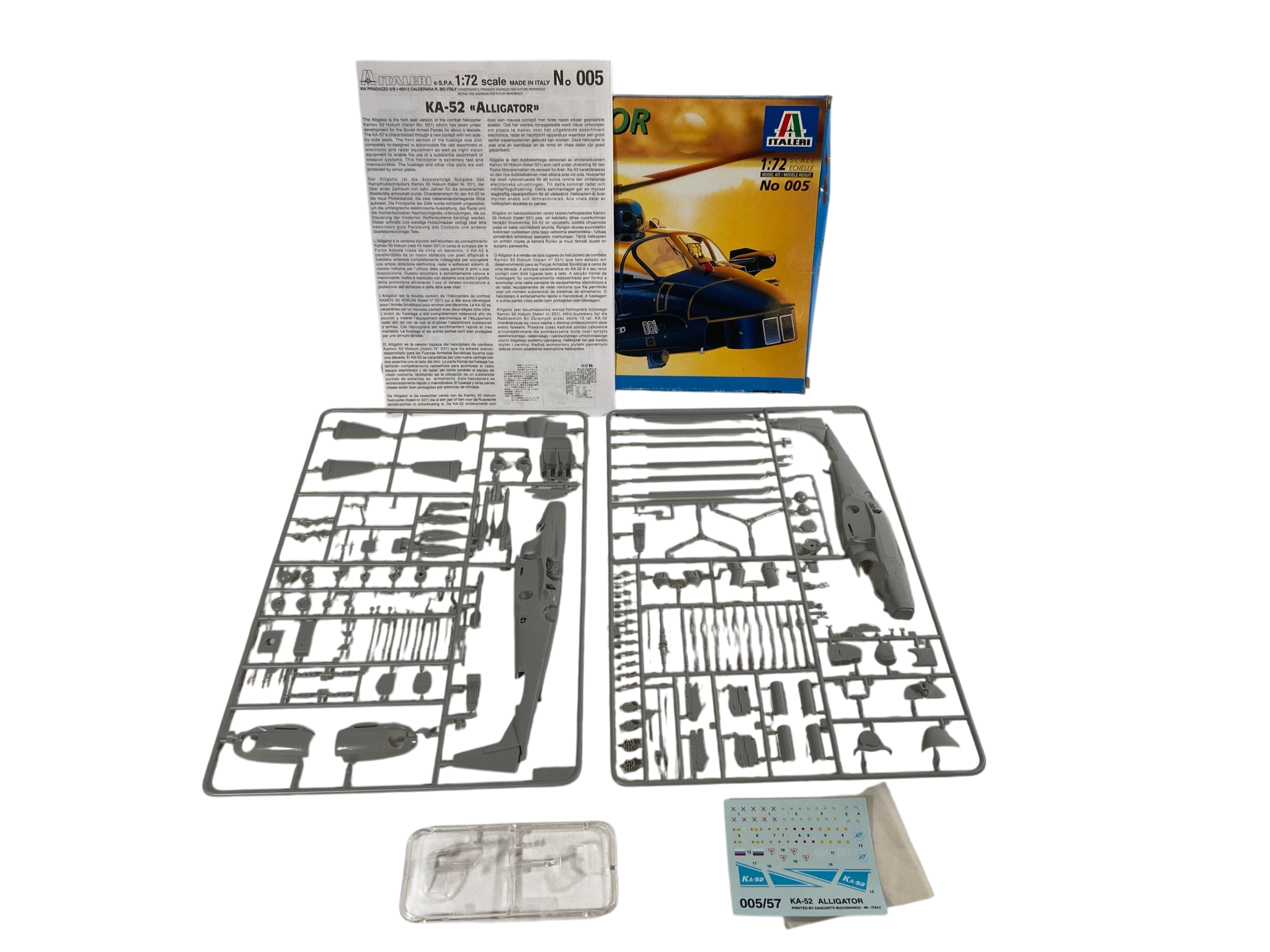 Italeri 1:72 KA-52 Alligator Russian Attack Helicopter 005