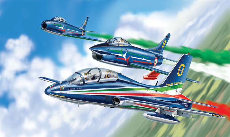 Italeri 1:72 MB 339 P.A.N. G-91 P.A.N. F-86 Aerobatic Teams Collection 1297