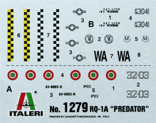 Italeri 1:72 RQ-1 Predator 1279