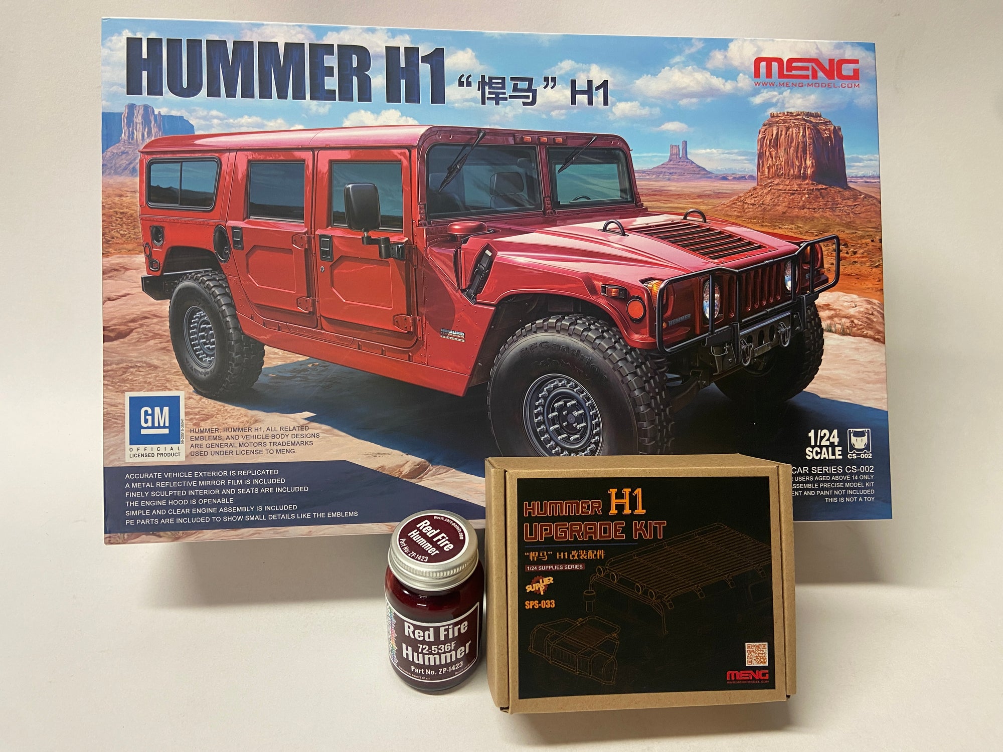 Meng 1:24 Hummer H1 incl. upgrade kit CS-002