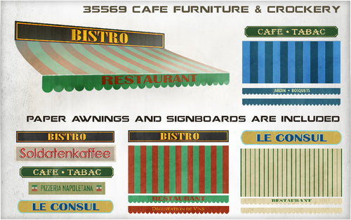 MiniArt 1:35 Café Furniture and Crockery 35569