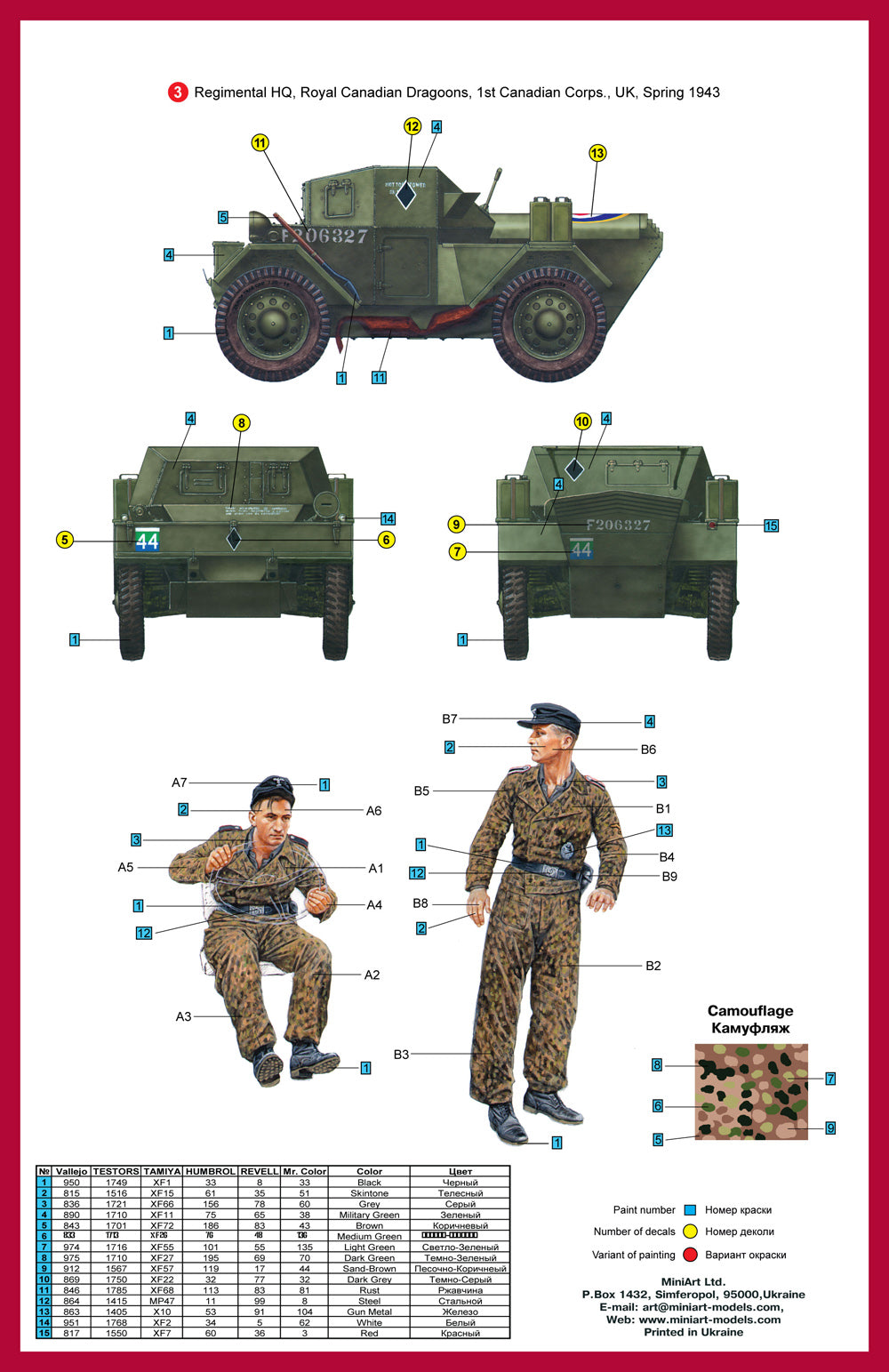 MiniArt 1:35 Dingo Mk.II Scout Car w/Crew Pz.Kmpf. Mk.I 202(e) 35074