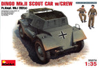 MiniArt 1:35 Dingo Mk.II Scout Car w/Crew Pz.Kmpf. Mk.I 202(e) 35074