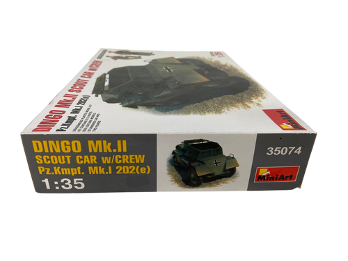 MiniArt 1:35 Dingo Mk.II Scout Car w/Crew Pz.Kmpf. Mk.I 202(e) 35074