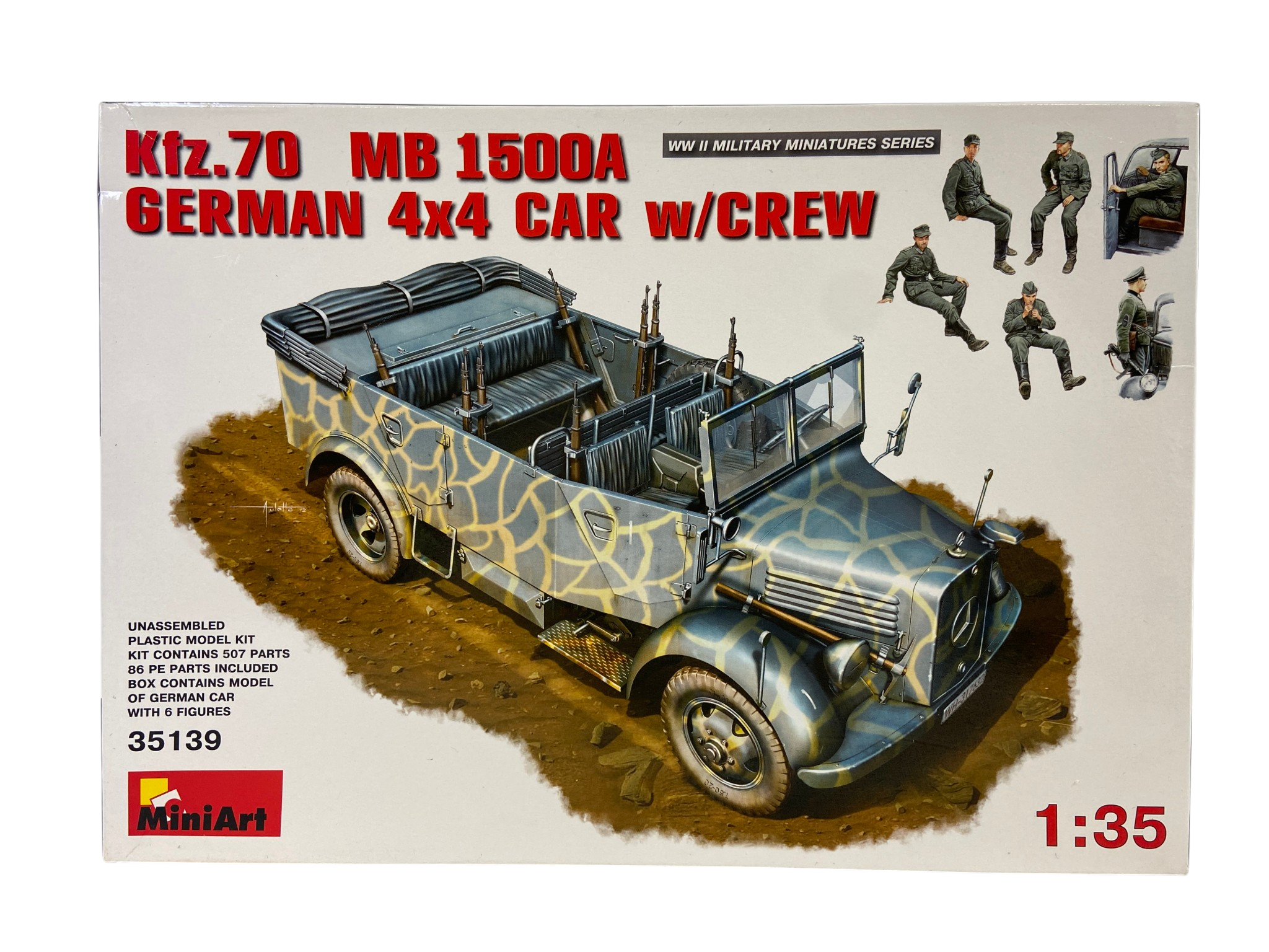 MiniArt 1:35 Kfz.70 MB 1500A German 4x4 Car w/Crew 35139