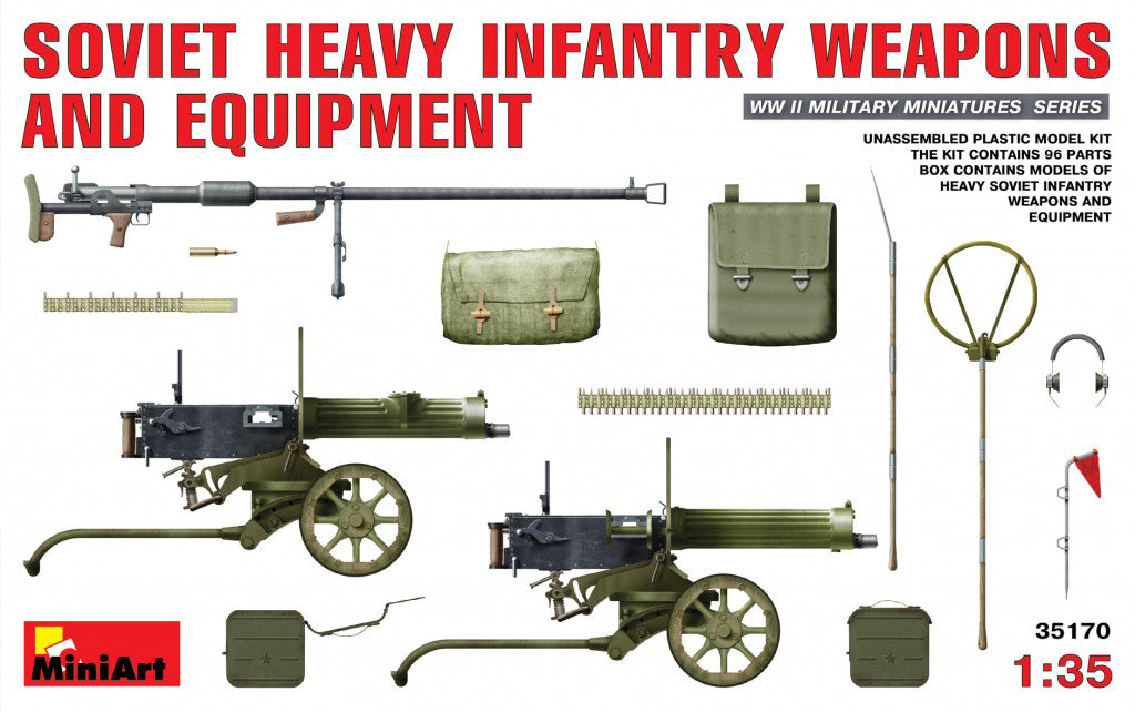 MiniArt 1:35 Soviet Heavy Infantry Weapons and Equipment 35170