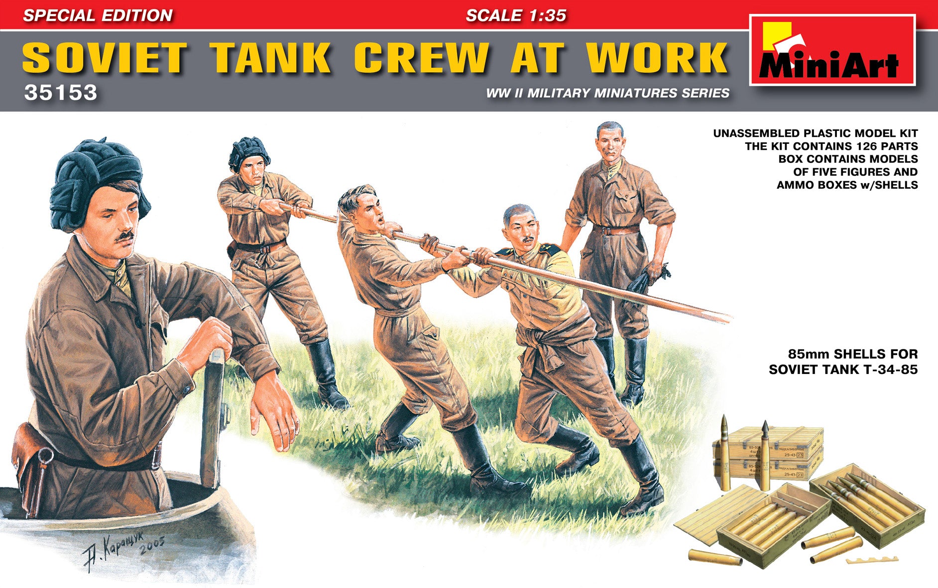 MiniArt 1:35 Soviet Tank Crew at Work Special Edition 35153