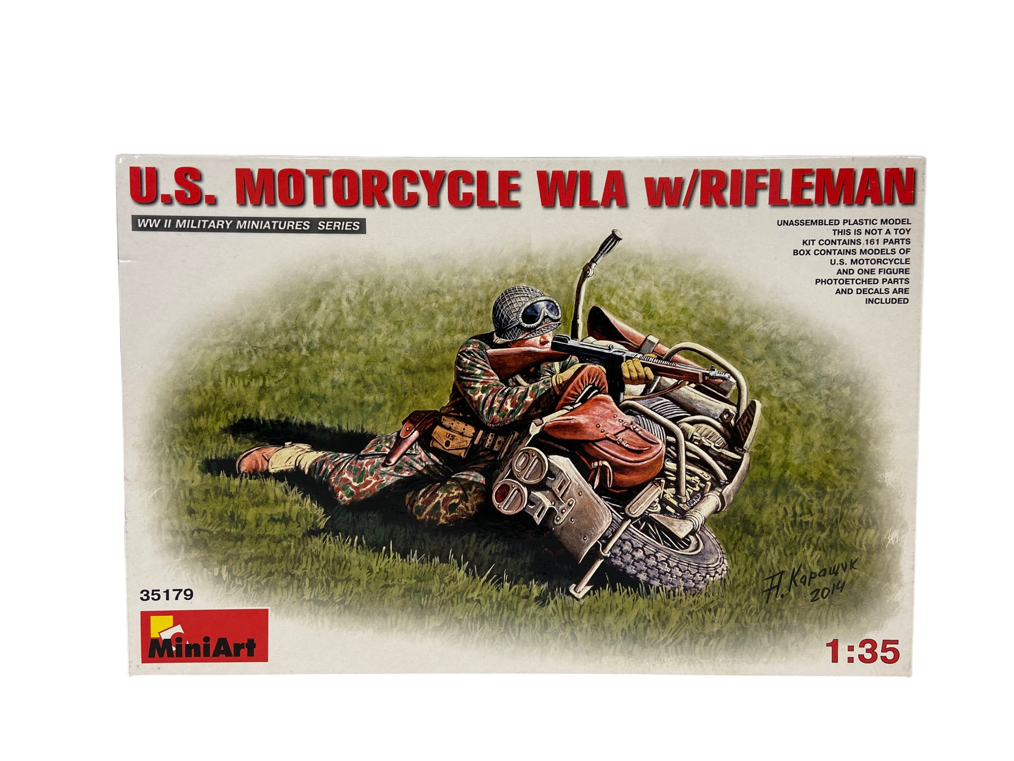 MiniArt 1:35 U.S. Motorcycle WLA w/Rifleman 35179