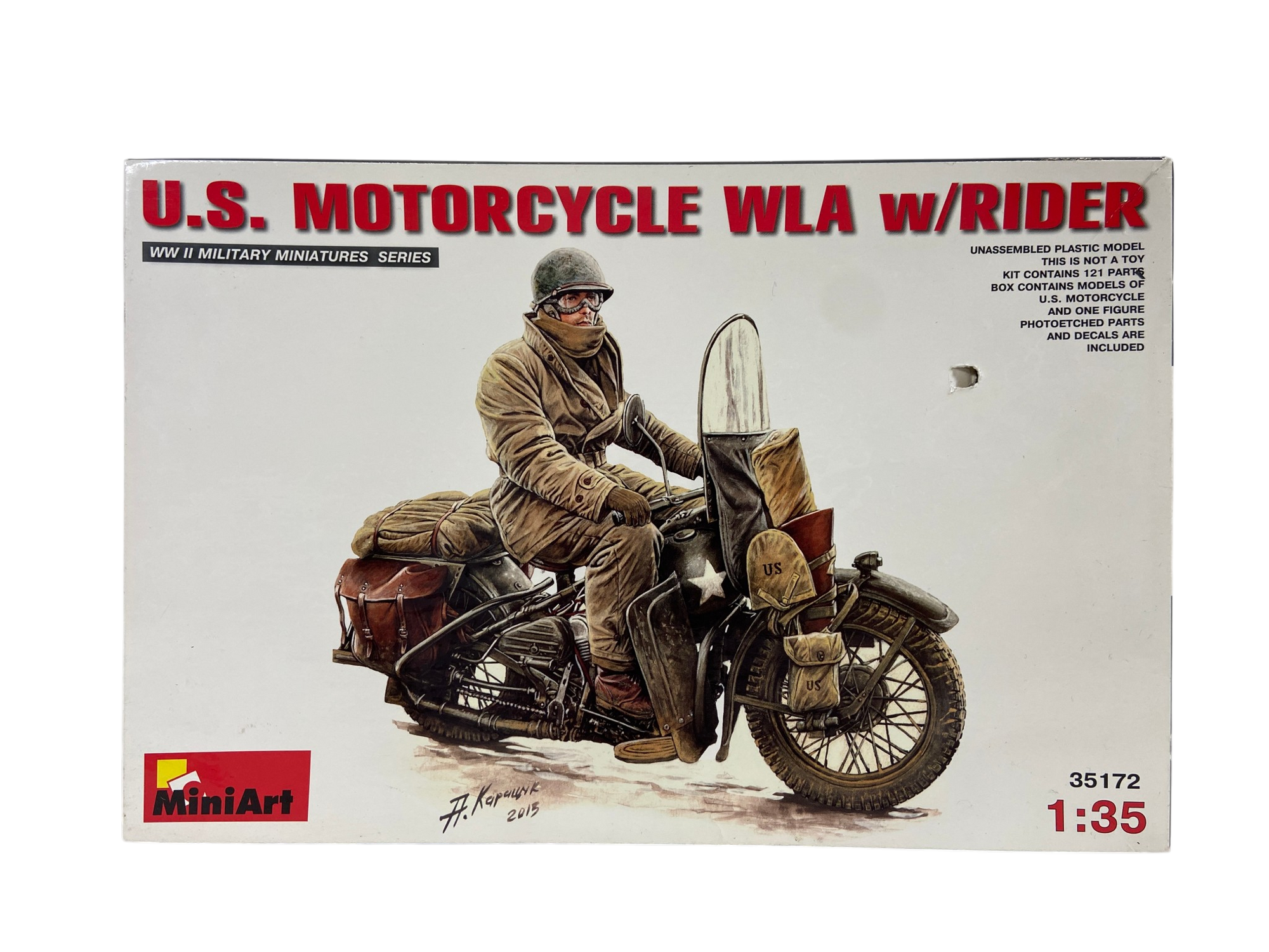 MiniArt 1:35 U.S. Motorcycle WLA with rider 35172