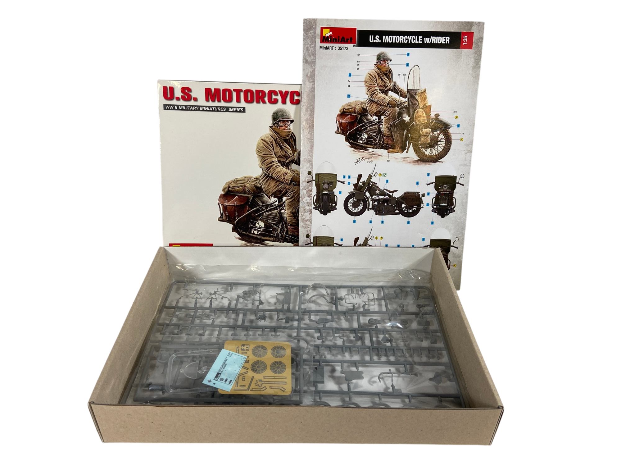 MiniArt 1:35 U.S. Motorcycle WLA with rider 35172