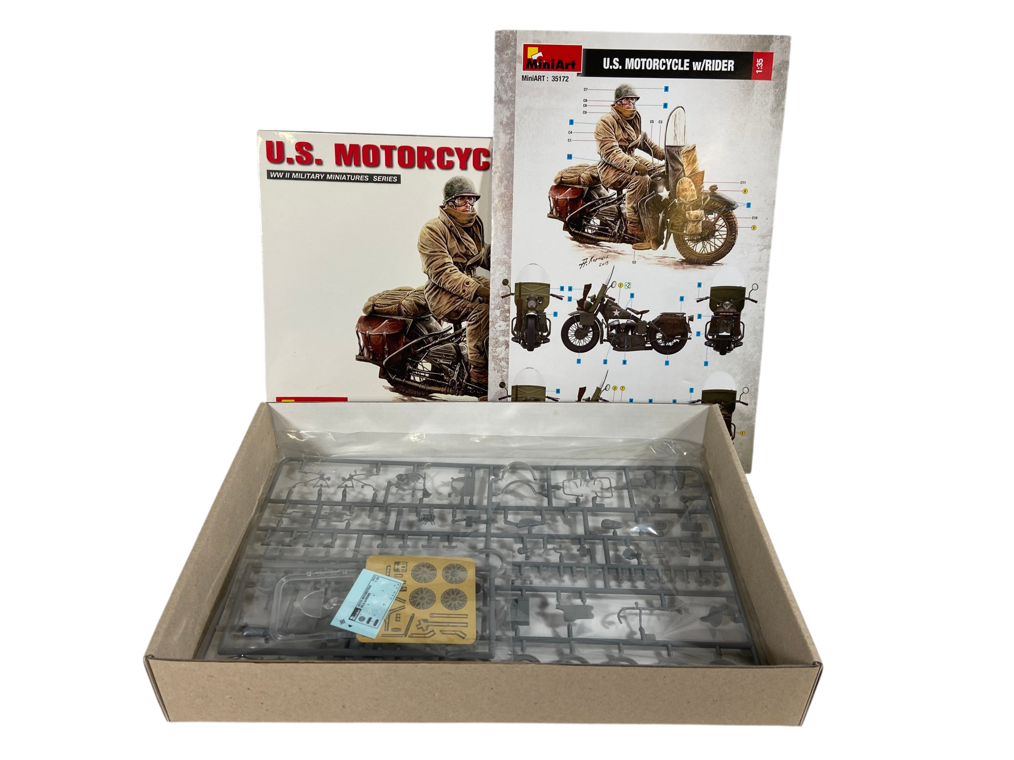 MiniArt 1:35 U.S. Motorcycle WLA with rider 35172
