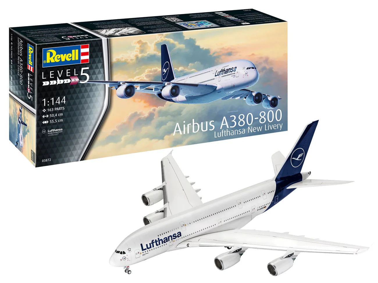 Revell 1:144 Airbus A380-800 Lufthansa New Livery 03872
