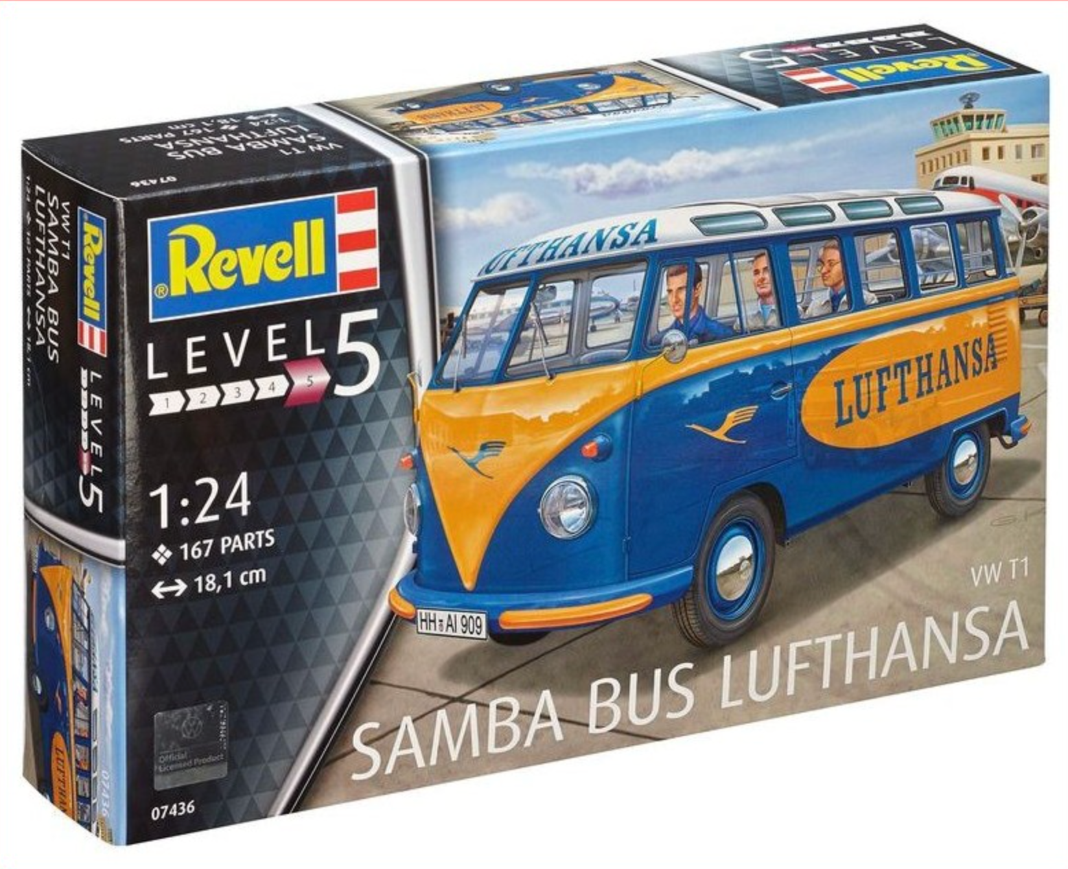 Revell 1:24 VW T1 Samba Bus Lufthansa 07436
