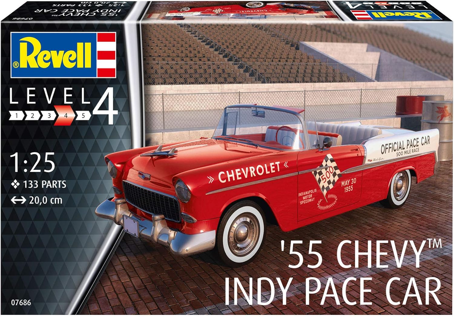 Revell 1:25 1955 Chevy Indy Pace Car 07686