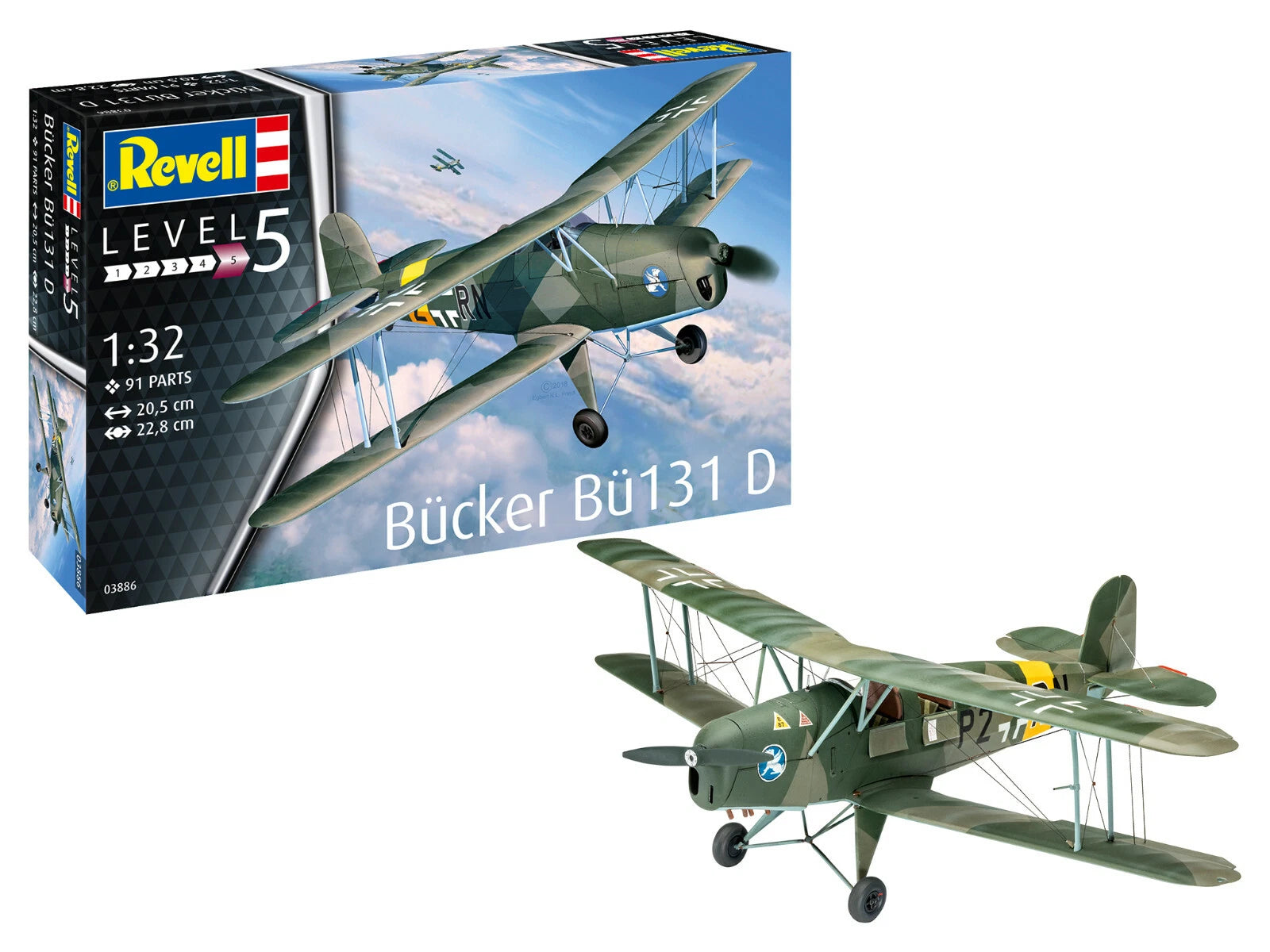 Revell 1:32 Bücker Bü131 D 03886