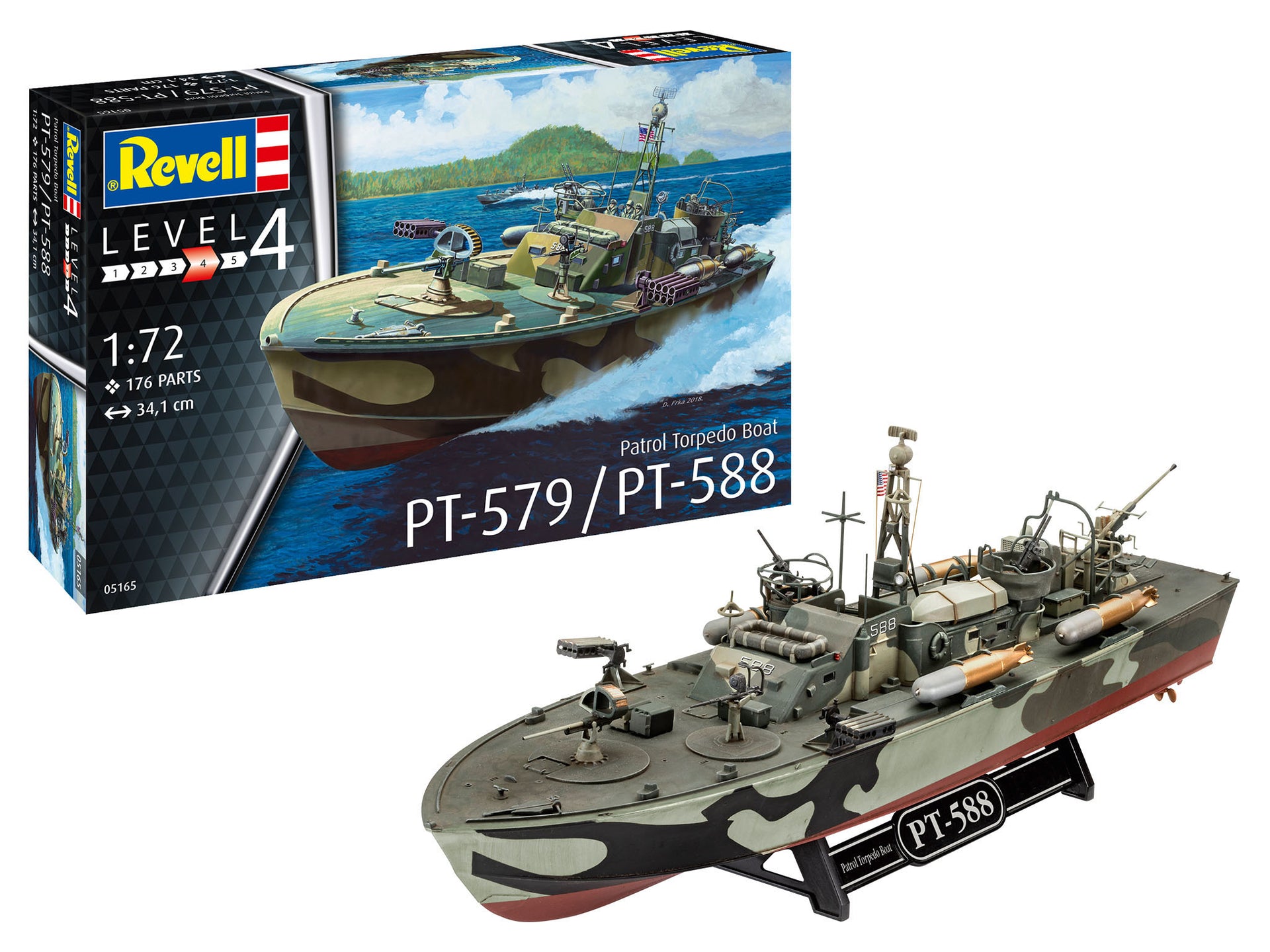 Revell 1:72 Patrol Torpedo Boat PT-579/PT-588