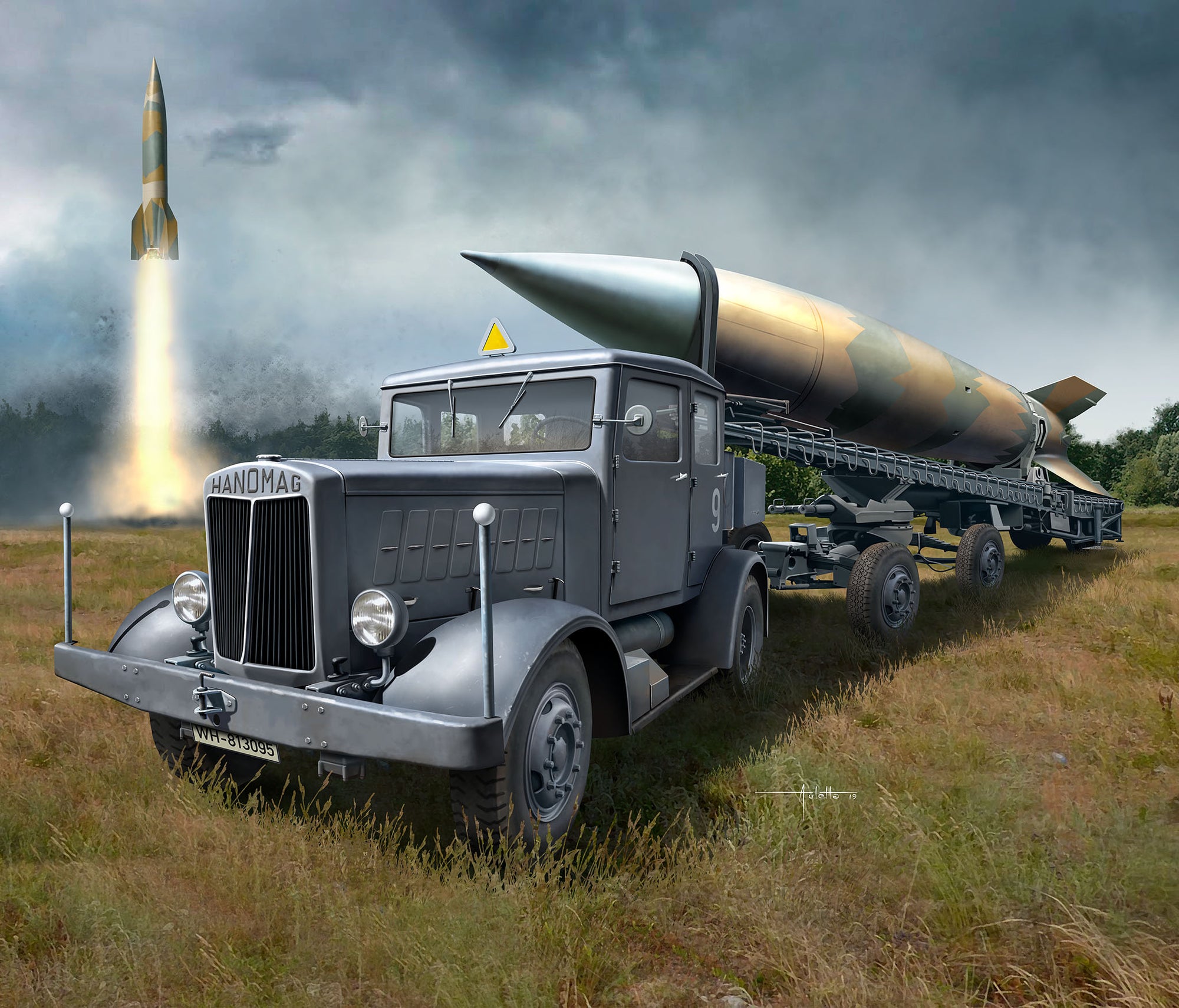 Revell 1:72 SS-100 Gigant with Transporter & V2 03310