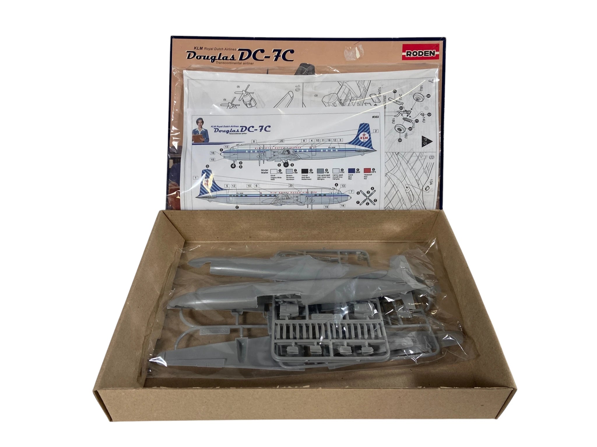 Roden 1:144 Douglas DC-7C Royal Dutch Airlines (KLM) 302