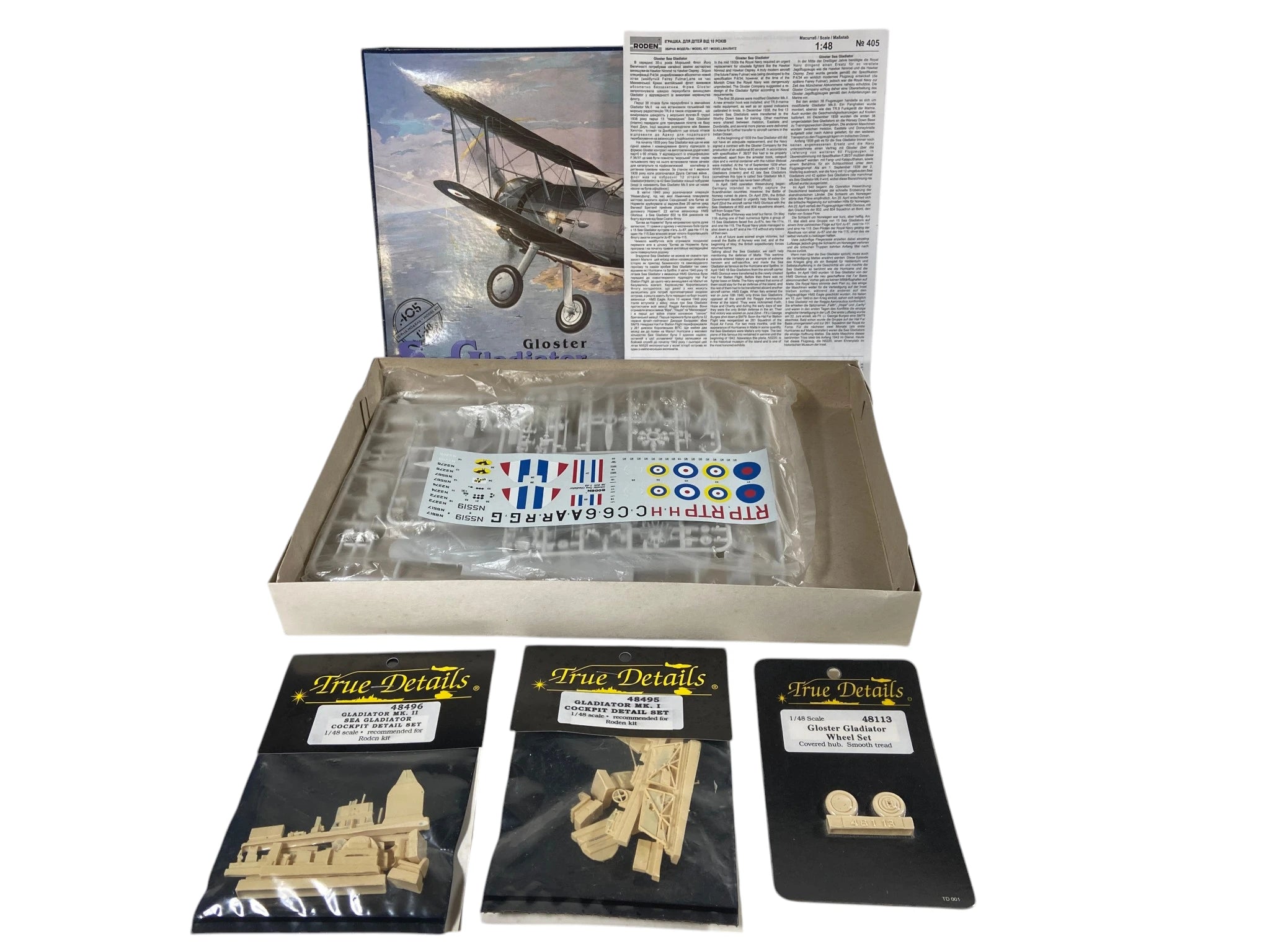 Roden 1:48 Gloster Sea Gladiator incl. upgrade sets 405