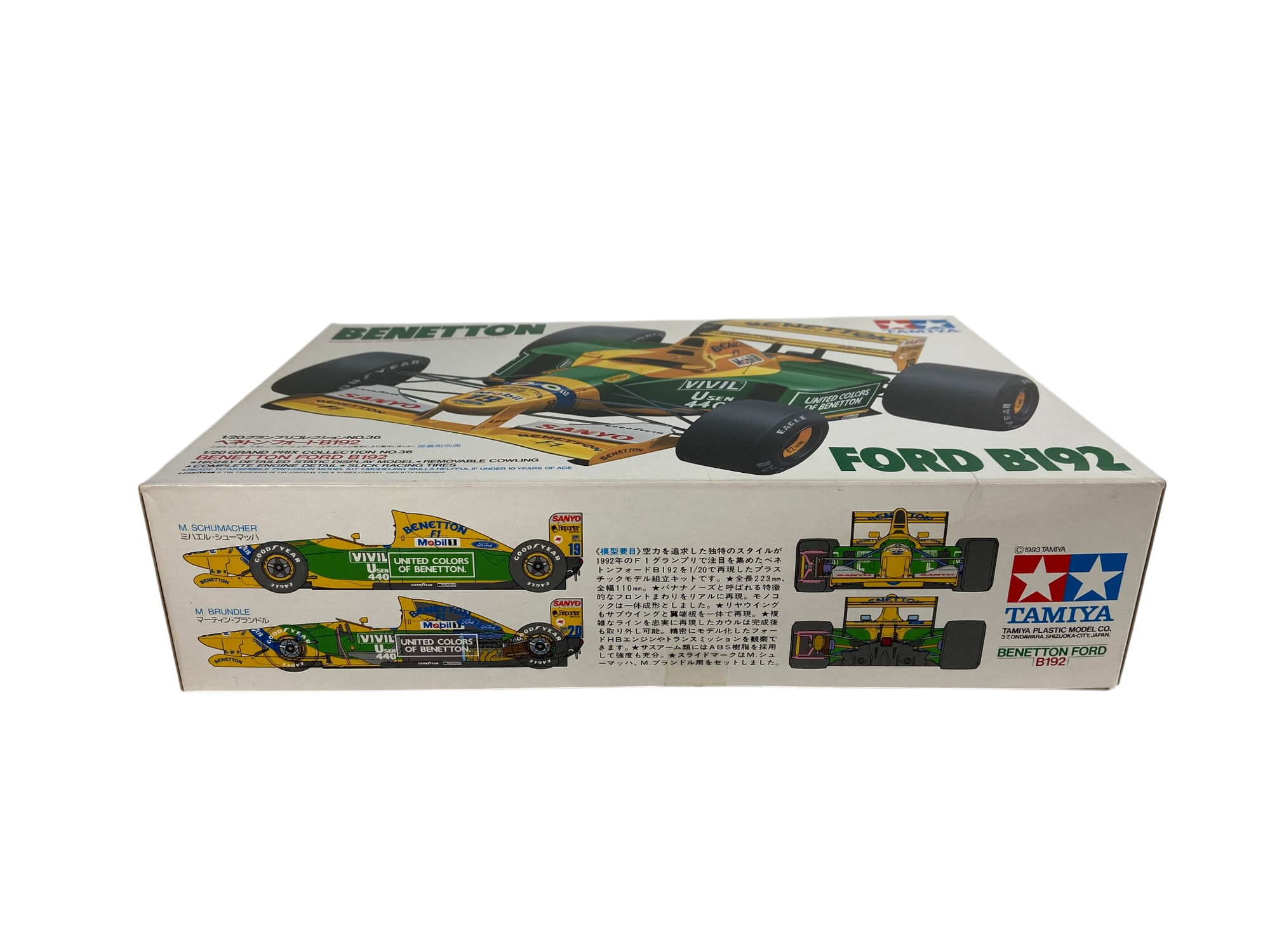 Tamiya 1/20 Benetton B192 20036 incl. Camel decals