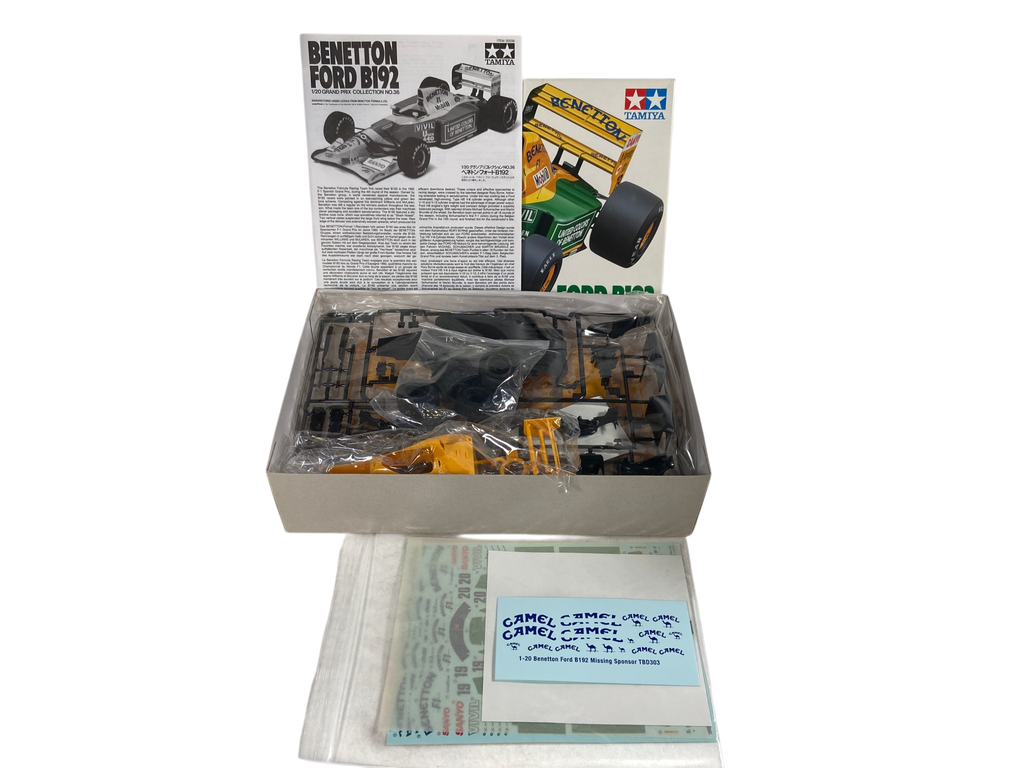 Tamiya 1/20 Benetton B192 20036 incl. Camel decals